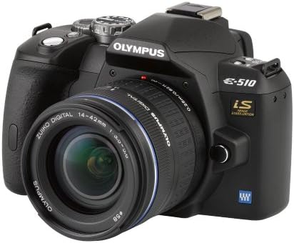 Олимп Еволт Е510 10мп Дигитална SLR Камера Со СТАБИЛИЗАЦИЈА НА Сликата НА CCD Shift и 14-42мм f/3.5-5.6 Зуико Леќа