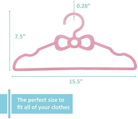 Закачалка со тешка облека од верови 12 парчиња мулти употреба закачалка за облека, стандардна гардероба розова+цијан