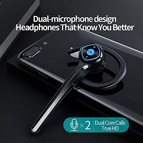 Ихао безжичен Bluetooth слушалки за слушалки со двојна бучава Откажување микрофон безболно со отворено слушалки Стерео звук лево/десно променливи слушалки за ушите за
