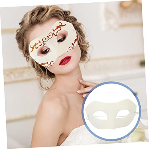 Nolitoy 10pcs DIY рачно насликана маска за рака декор бела декор занает занаетчиски маски козмејски маски готски маски празно DIY маски