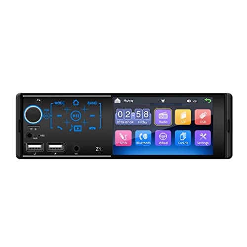 Автомобил 4.1 Контакт радио -екран Bluetooth Z1 мултимедијален плеер USB стерео инчи звучници за звучници за