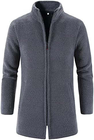 Јакни за мажи Зимска обична средна должина јака патент патент ветерница јакни со палто