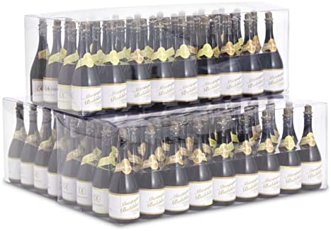 108 брои мали свадбени меурчиња за гости, мини дизајн на шише со шампањ за најголемите забави
