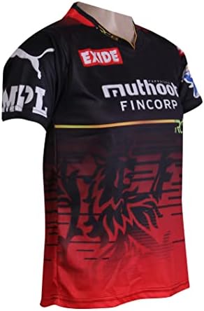 Маица на Jerseyерси на Jerseyерси на KD Cricket IPL Jersey 2022-23 Mi, CSK, RCB, KKR, RR, KXIP, SRH, GT, LSG и DC