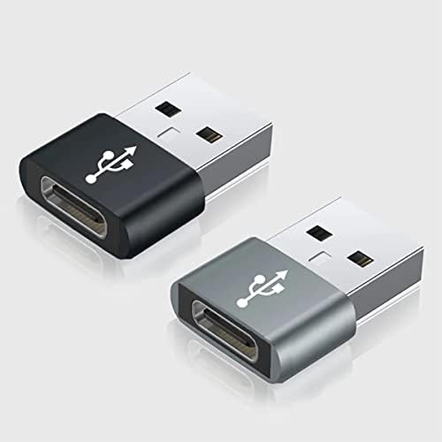 USB-C Femaleенски до USB машки брз адаптер компатибилен со вашиот Bang & Olufsen Beoplay H9 за полнач, синхронизација, OTG уреди како тастатура, глушец, поштенски патенти, PD