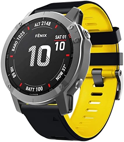 DJDLFA 26mm 22mm Силиконски Брзо Ослободување Зглоб бенд за Garmin Феникс 7 7X 6X 6X PRO 5X 3 3HR Lasyfit Часовник За Garmin Феникс