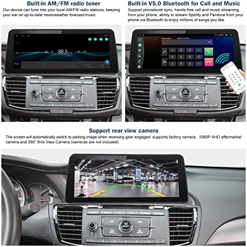 Патот Топ 12.3 Андроид 10 Автомобил Стерео За Хонда Спогодба 2014-2017 година со 2.0 Л, 1920 * 720 4g+64G Автомобил Екран На Допир, Поддршка Безжичен