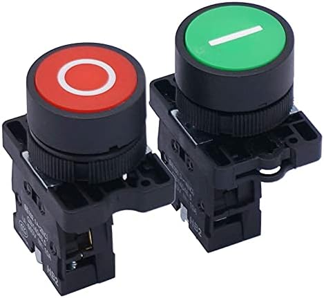 Tintag AC 660V 10A Моментарна I/O Црвена зелена знак Не NC Push копче за прекинувач на копчето
