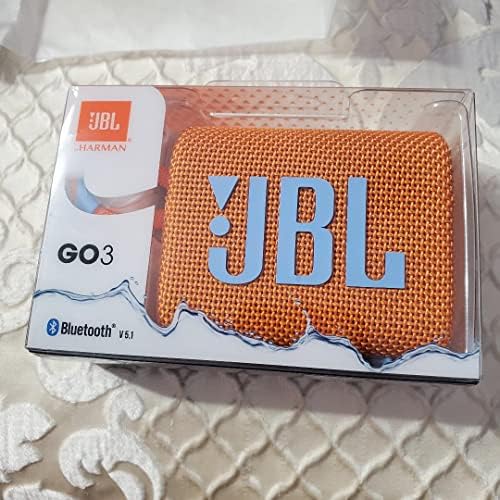 JBL GO 3: Преносен звучник со Bluetooth, вградена батерија, водоотпорна и изоларна функција - портокалово