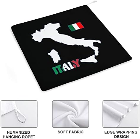 Италија Мапа Знаме Еднократно Виси Рака Пешкир Шамиче За Кујна Бања Дома