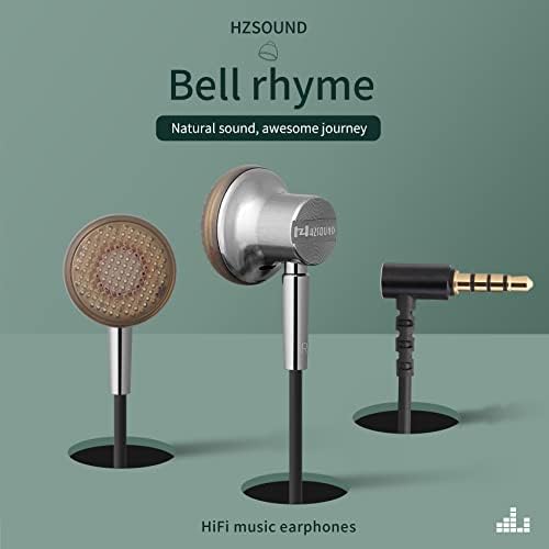 Yinyoo Hz Bell Rhyme Earbuds Отворени уши во ушите удобни стерео бас звук со 15мм динамичен возач 3,5мм конектор за мобилни телефони