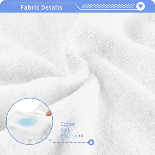 Wellday Brown Claid Washcloths, 2 пакувања 12 x 12 инчи памучни крпи за миење, високо апсорбирачки и меки крпи за лице за бања, салата, хотел и бањата