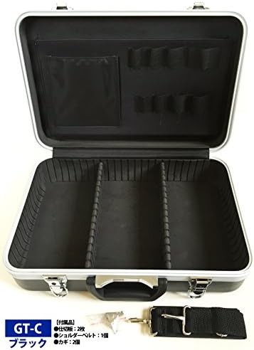 Jej Astage GT-C ABS силен случај, црна, кутија со алатки, складирање на алатки, алатка, W 16,9 x D 5.1 x H 12,0 инчи