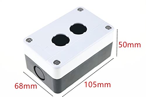 SVAPO 22mm 2 дупки за копче за копче за самостојно ресетирање рамно копче за водоотпорно поле за кутија за контролно поле за контрола на кутијата