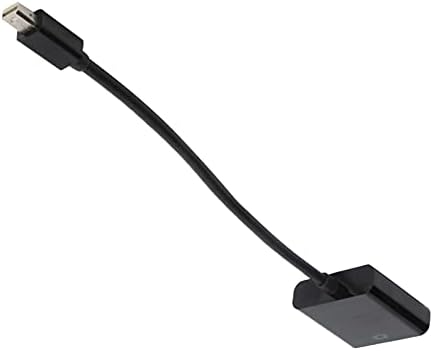 Ashata Mini Displayport до VGA адаптер, целосен HD конвертор, за компјутерски компјутерски компјутерски компјутер - црно