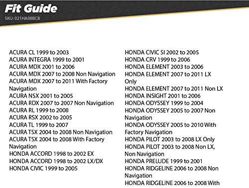 Метра 95-7862 Двојна Дин Инсталација Цртичка Комплет за Хонда Спогодба &засилувач; Scosche HA08BCB Компатибилен Со Изберете 1998-08