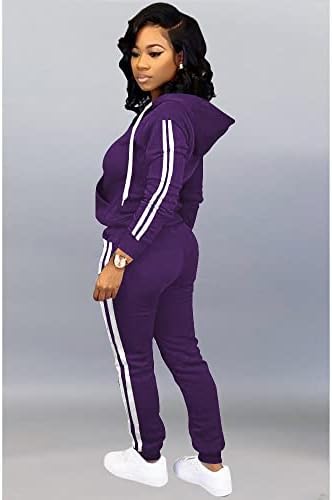 Topsrani жени со две парчиња облека Обични потти со цврсти тренерки за џогирање на пот, кои одговараат на панталони со џогер