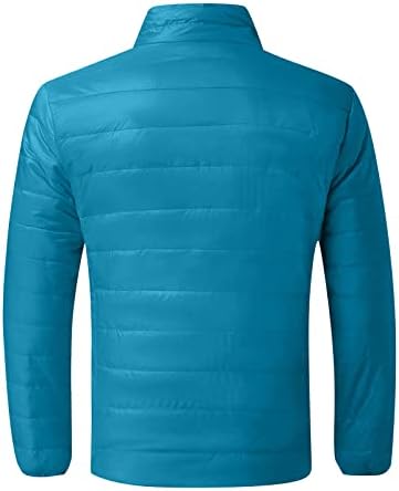 Менс палто, плус големина со долги ракави со долги ракави мажи кои се трендираат на активни зимски високи врат -јакни се вклопуваат цврста боја1