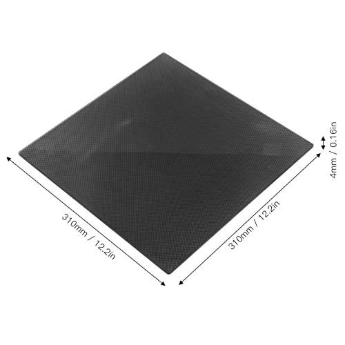 3Д лист за градење на печатач, 310 x 310 x 4mm калено загреано покривка на делови за делови за CR10 серии