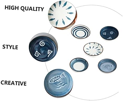 ХАНАБАС 5 парчиња Чинија Керамички Послужавник Послужавник За Зачини Сад За Срце Сад За Оцет Мал Сос Чаша Сос Садови Керамика Керамика Оцет Плочи Чинии Со Сос Керам