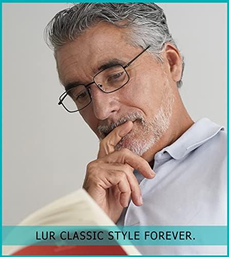 Лур 4 пакува класични очила за читање + 3 пакувања со метални очила за читање