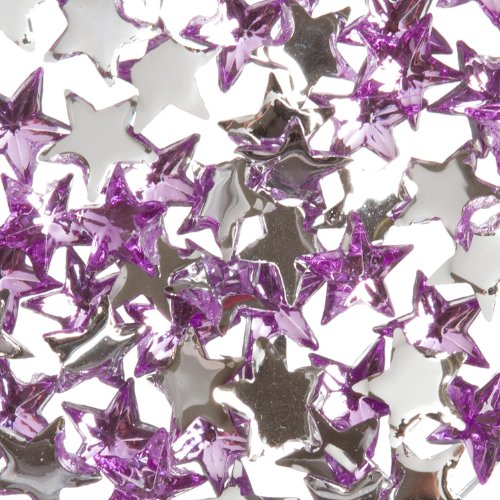Зинк боја на нокти уметност акрилик rhinestone кул виолетова starвезда 100 парчиња украсување
