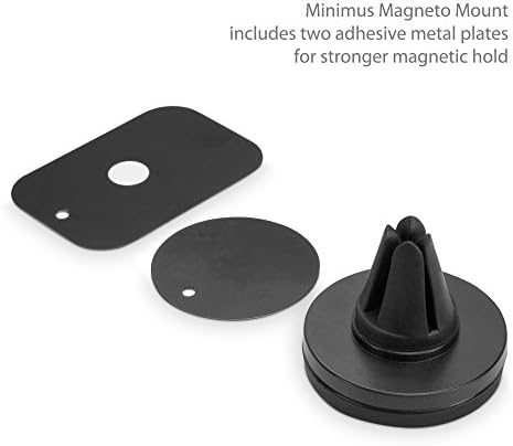 Boxwave Car Mount Компатибилен со Motorola Edge 30 Fusion - Minimus Magnetomount, магнетна монтажа на автомобили, држач за
