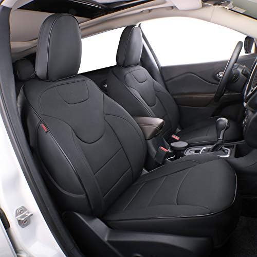 EKR Custom Fit Full Set Car Seat Covers за избрани Jeep Grand Cherokee 2014 2015 2017 2017 2018 2019 2020 2020 2021 - Leatherette