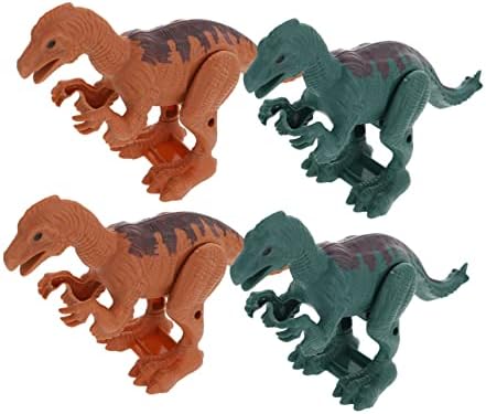 Toyandona 4 парчиња скокајќи диносаурус загатки играчки детски подароци козмо на роботска играчка детска забава фаворизираат подароци дете, ветерни играчки Велигденс?