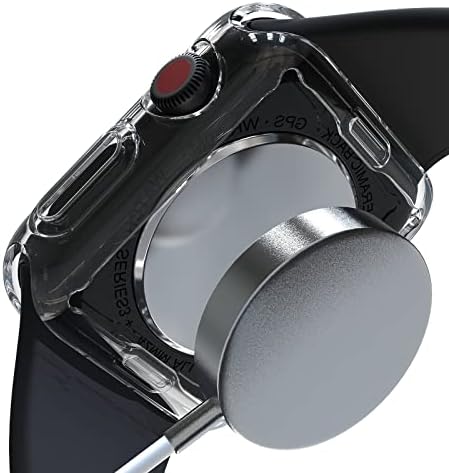 Кофеја кутија за серијалот на Apple Watch SE 6 5 4 заштитник на екранот 44мм, целокупниот заштитен случај TPU HD Ultra -Thin