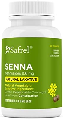 Сафрел Сена 8,6 мг таблети - природни сеносиди зеленчук лаксатив за запек, надуеност, гас, олеснување на неправилност. Безбедно олеснување