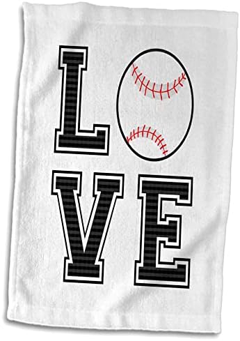 3Drose Janna Salak Designs Sports - Print of Love Baseball - крпи