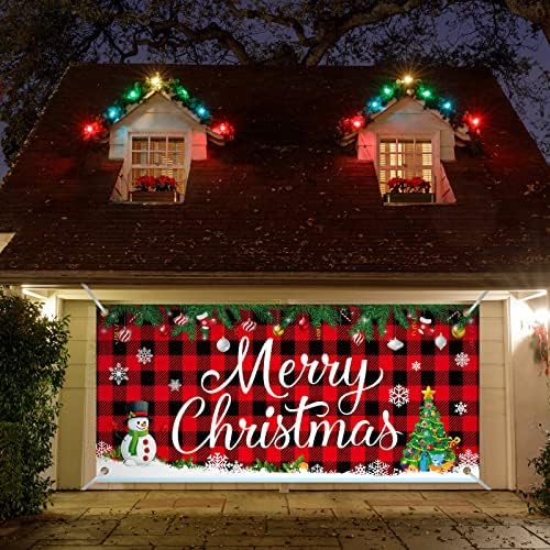 Божиќна празничка гаража врата Банер покриена Божиќна позадина Декорација Голем Божиќ Банер Мери Божиќна врата за наслов на отворена куќа Прозорец Божиќ, Партија