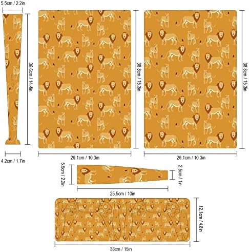 Африкански Лавови Налепница За Кожа Покритие ЗА Ps5 Налепници За Дигитално Издание ЗА PS5 Конзола И Контролор Отпорен На Гребење