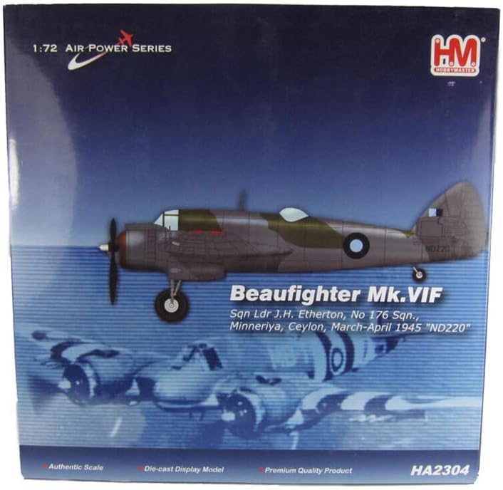 Hobby Master Bristol Beaufighter MK. VIF ND220, SQN LDR J.H.ETHERTON, NO.176 SQN, MINNERIYA, CEYLON, MARCH-APRIL 1945 Ограничено издание