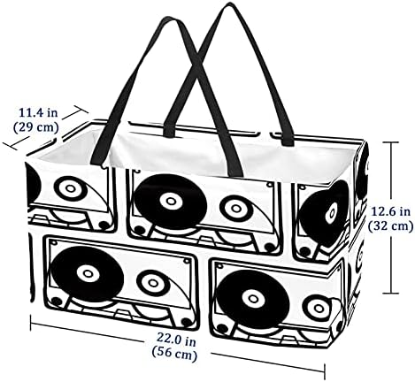 Лорви Уникатна Лента Шема За Складирање Корпа За Отпадоци-Голем Правоаголник За Облека, Играчки, Чевли и Пикник