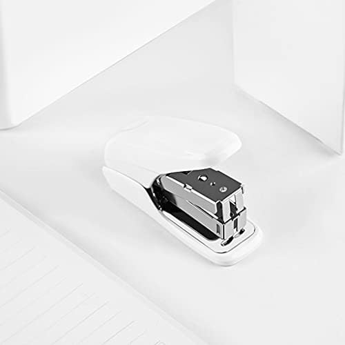 Bienka Desktop Staplers White Mini Stapler 20 лист Капацитет канцеларија Десктоп Мала степлер големина Степлер за возрасни за домаќинства Деца 3.2x1.1 Степлер