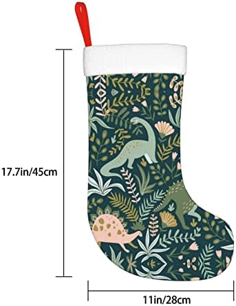 Симпатични диносаурперсонализирани Божиќни чорапи за домашни празници за Божиќни забави