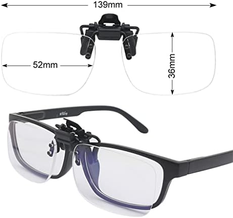 XLXZT-Очилата За Читање Со Лесни Клипови Се Превртуваат Нагоре И Надолу Без Рамка Лупа Светлина И Лесни За Носење Погодни За Читање