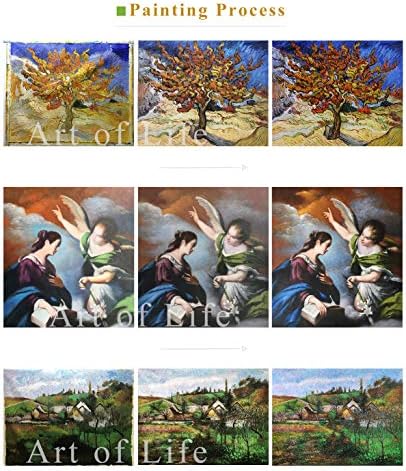 $ 80 - 1500 $ рака насликана од наставниците на уметнички академии - Wallидна уметност Декор - 30 сликарство на масло од германи на платно