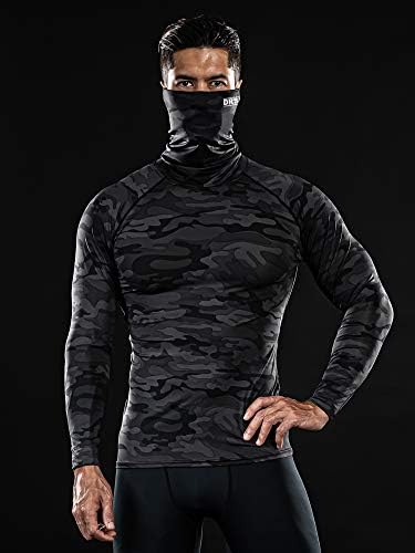 Дрски 2 или 1 пакувања машка маска маска за компресија кошули врвни спортски базели со долг ракав што трчаше атлетски тренинг