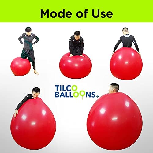 ТИЛКО БАЛОНИ Гигант 72 Балони / Подготвени За Надувување Со Воздух, Хелиум или полнење Со Вода | Балон За Да Влезете Внатре - 1