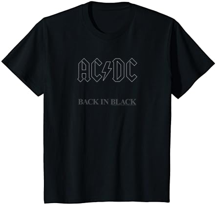 AC/DC-Назад Во Црн Албум Уметнички Дела Краток Ракав Маица