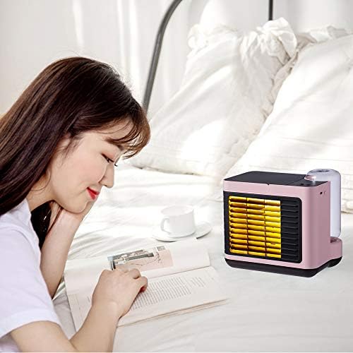Елеопција преносен ладилник за воздух, личен климатик за ладилник за воздух со 3 прилагодување на брзината и предводена ноќна светлина,