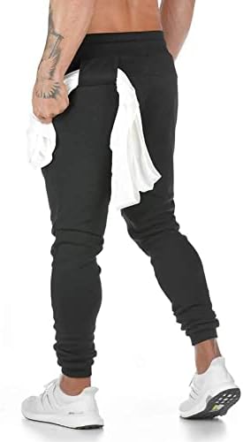 Машки џемпери на мажите со џебови со патенти Атлетски панталони џогери за мажи активна облека што се наоѓаат панталони за патеки