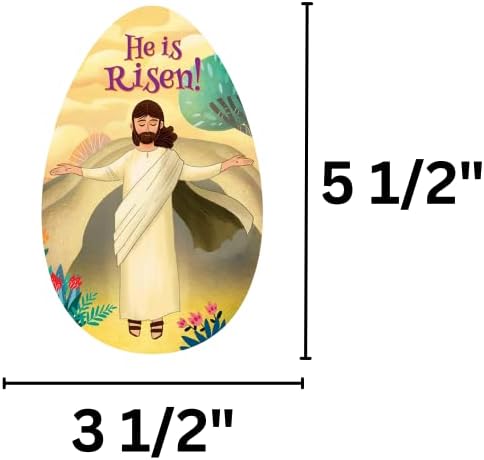 Неимцо ​​Приказната за Велигденските молитвени картички во форма на јајца за учење на католички деца, активности на црковната служба во неделата, 10 пакувања
