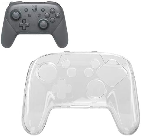 Покриј за гејм-памет Помја, транспарентен анти-лизгачки обвивка за заштита од обвивка за кристал за кристал за Nintendo Switch Pro