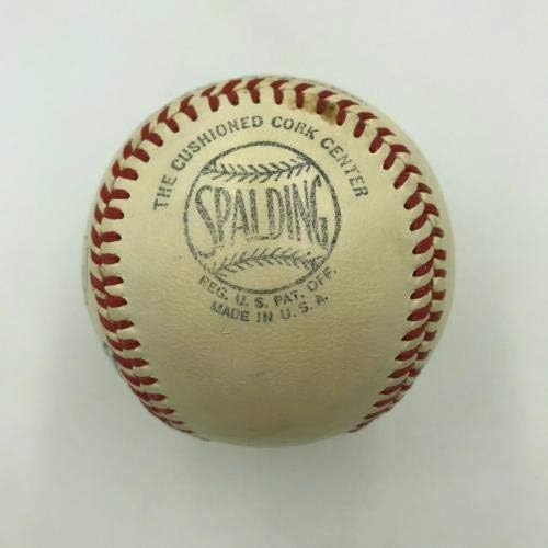 Сингл на Чак Фустин потпишан бејзбол во 1940 -тите години Бруклин Доџерс ПСА - Автограмски бејзбол