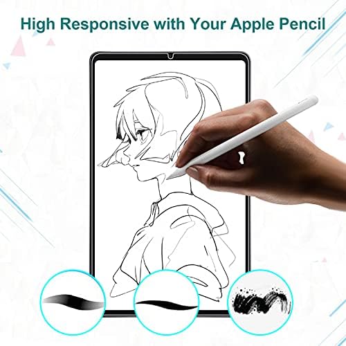 [2 пакет] Јанмита iPad Mini 6 Заштитник на екранот, ултра чиста транспарентност на таблетот со калено стакло таблета, капакот