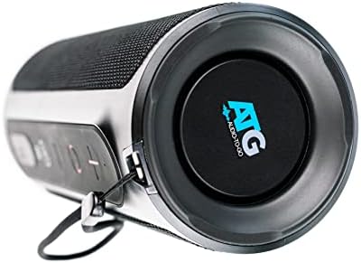 Аудио да се оди ATG Ultus X Преносен Bluetooth звучник - IPX 7 Водоотпорен безжичен звучник - 60 вати за гласен звук - долго траен траен батерија